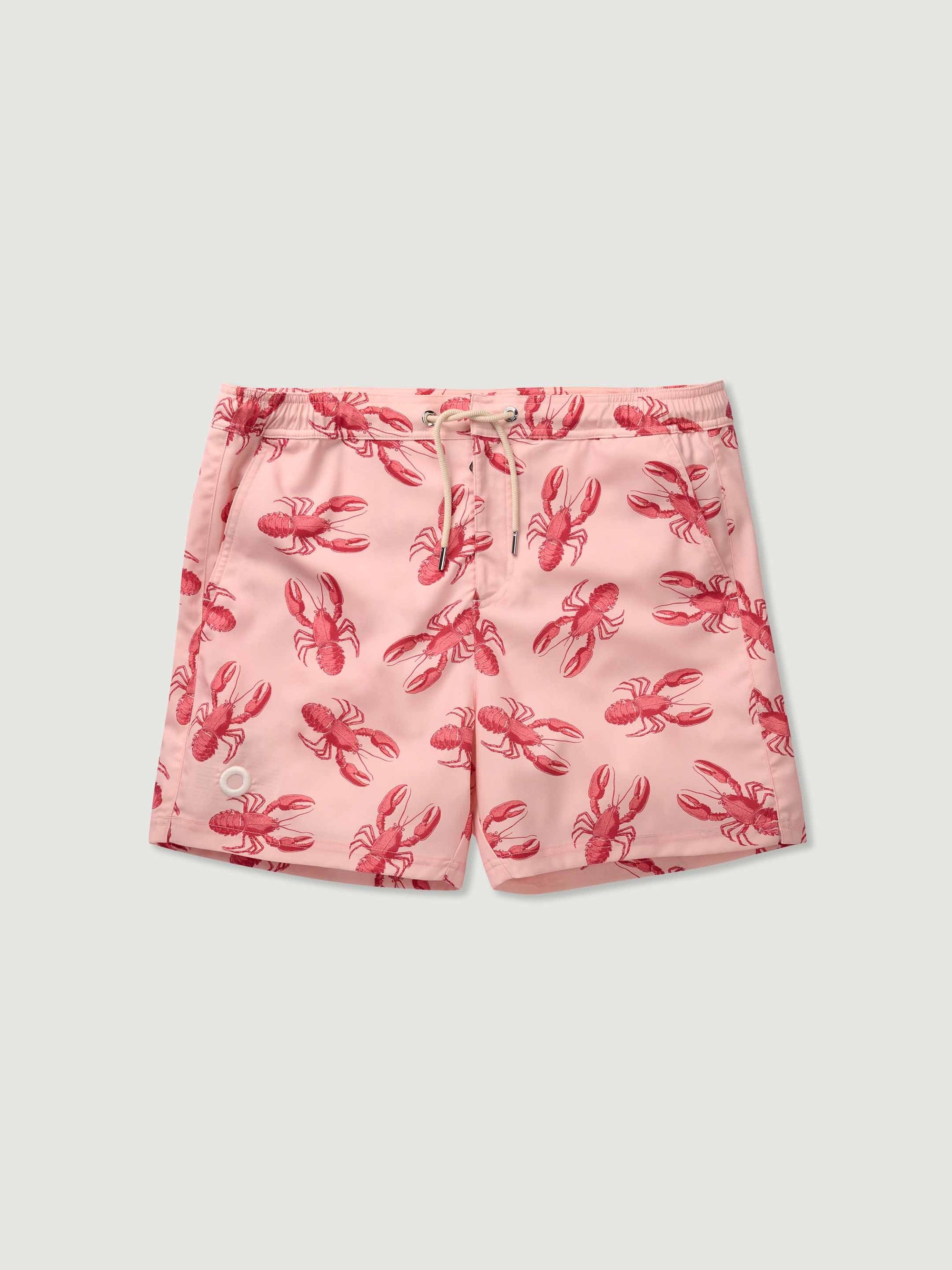 The Merino Swim Shorts - Pink Lobster