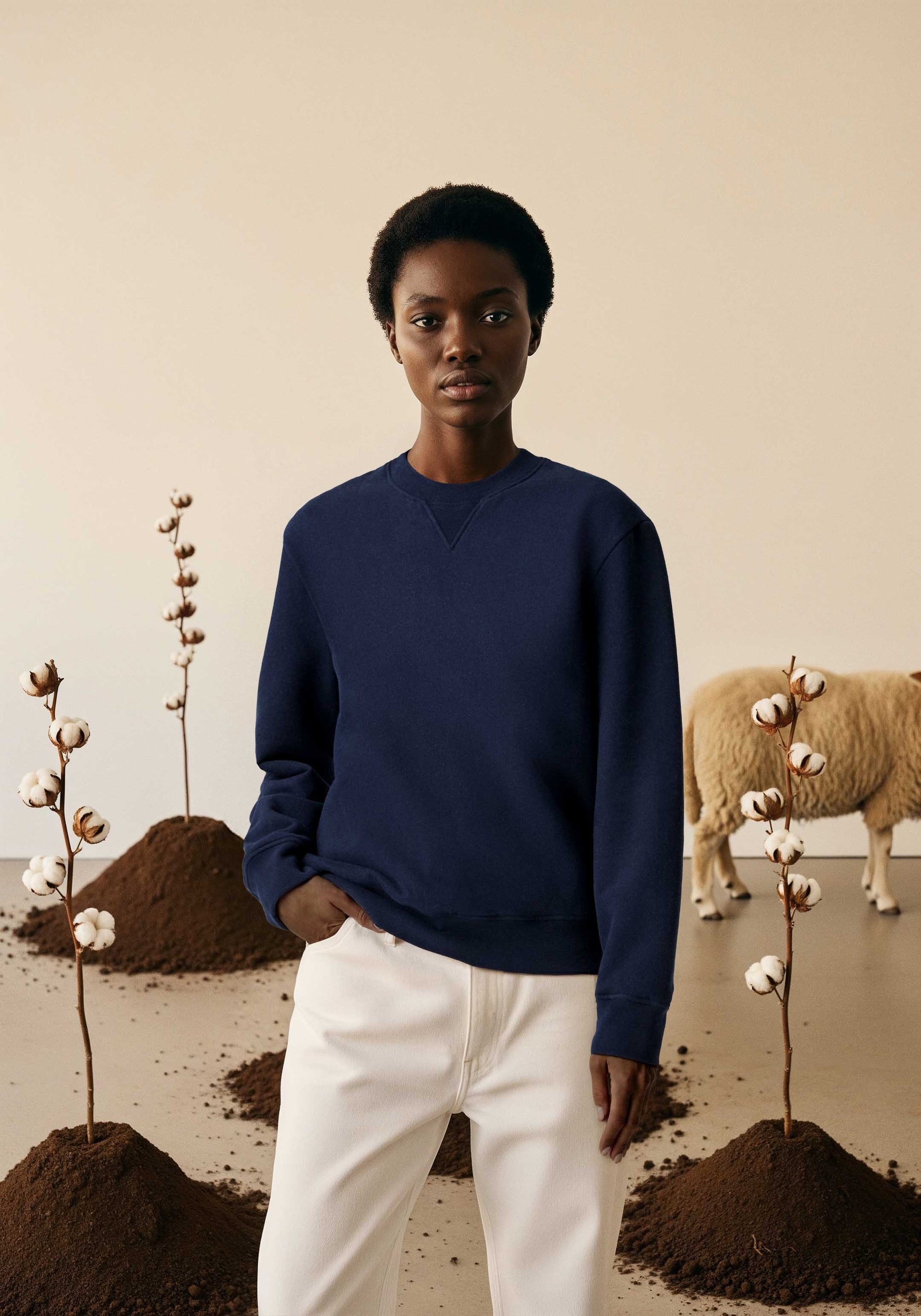 The Fibregen Sweatshirt - Storm Blue
